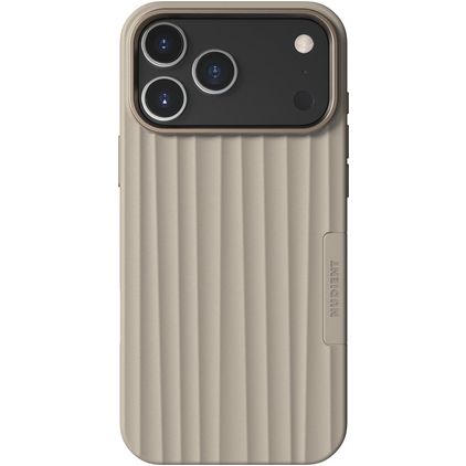 Nudient Bold Coque iPhone 18 Pro Max MagSafe Coque arrière Rigide - Linen Beige