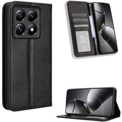 Mobigear Sensation Housse Xiaomi 14T Etui Porte-Monnaie - Noir