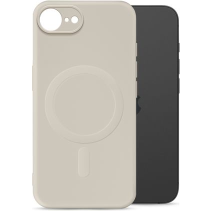 My Style Protective Flex Coque Apple iPhone 16e MagSafe Coque arrière en TPU Souple - Antique White