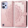 Mobigear Mandala Housse Realme C31 Etui Porte-Monnaie - Rose doré