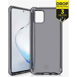 ITSkins SpectrumClear Coque Samsung Galaxy Note 10 Lite Coque arrière en TPU Souple Anti-Chocs - Noir