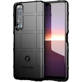 Mobigear Rugged Shield Coque Sony Xperia 1 III Coque arrière en TPU Souple Anti-Chocs - Noir