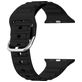 Mobigear Bumpy Bracelet Silicone Apple Watch Fermeture boucle ardillon - 49/46/45/44 mm - Noir