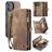 Caseme 008 Housse iPhone 16 Plus Etui avec Coque Détachable Porte-Monnaie - Marron