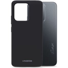 Mobilize Rubber Gelly Coque Xiaomi Redmi 15C Coque arrière en TPU Souple - Noir