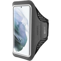 Mobiparts Comfort Fit Brassard Téléphone Samsung Galaxy S21 Brassard Coque de Sport en Neoprène - Noir