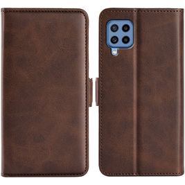 Mobigear Slim Magnet Housse Samsung Galaxy M22 Etui Porte-Monnaie - Marron