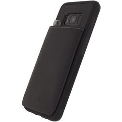 Mobilize Gelly Card Coque Samsung Galaxy S8 Coque arrière en TPU Souple avec Porte-Cartes - Noir