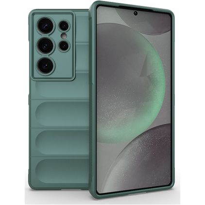 Mobigear Bumpy Coque Samsung Galaxy S25 Ultra Coque arrière en TPU Souple - Vert