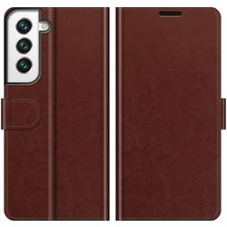 Mobigear Wallet Housse Samsung Galaxy S22 Etui Porte-Monnaie - Marron