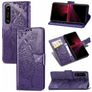 Mobigear Butterfly Sony Xperia 1 III Étui Portefeuille - Violet