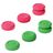 Mobigear Thumbgrip Capuchons de Joystick pour Nintendo Switch Pro / PS4 / PS5 - Rose / Vert (Lot de 6)