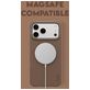 CARE by PanzerGlass Fashionable Coque iPhone Air MagSafe Coque arrière en Silicone - Espresso