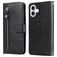 Mobigear Zipper Housse iPhone 17 Etui Porte-Monnaie - Noir