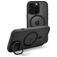 Mobilize Hybrid Pro iPhone 16 Pro MagSafe Plastique rigide Coque arrière Antichoc - Noir