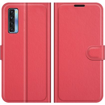 Mobigear Classic Housse TCL 20 5G Etui Porte-Monnaie - Rouge