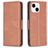 Mobigear Excellent Housse iPhone 15 Etui Porte-Monnaie - Marron