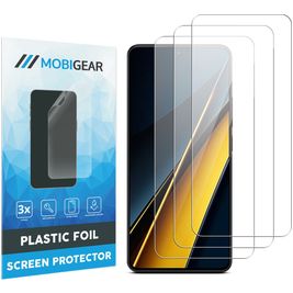 Mobigear POCO X6 Pro Protection d'écran Film - Compatible Coque (Lot de 3)
