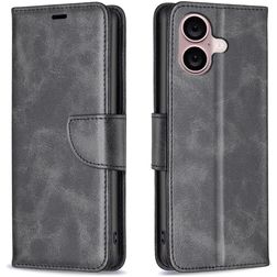 Mobigear Excellent Housse iPhone 16 Plus Etui Porte-Monnaie - Noir