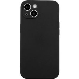 Mobigear Colors Coque iPhone 15 Plus Coque arrière en TPU Souple - Noir