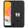 Mobigear Armor Ring Coque Samsung Galaxy A01 Coque arrière Rigide Anti-Chocs avec Anneau-Support - Noir