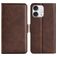Mobigear Slim Magnet Housse iPhone 16 Pro Etui Porte-Monnaie - Marron