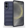 Mobigear Bumpy Samsung Galaxy S25 Edge TPU souple Coque arrière - Bleu foncé