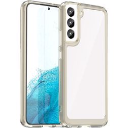 Mobigear Crystal Coque Samsung Galaxy S23 Ultra Coque arrière Rigide - Transparent / Gris