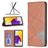 Mobigear Rhombus Slim Housse Samsung Galaxy A73 Etui - Marron