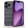 Mobigear Bumpy Coque iPhone 18 Pro Max Coque arrière en TPU Souple - Dark Grey