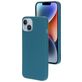 Mobiparts Coque iPhone 14 Coque arrière en Silicone - Blueberry Blue