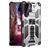 Mobigear Armor Stand Coque Samsung Galaxy S22 Ultra Coque arrière Rigide Anti-Chocs avec Support Amovible - Argent