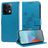 Mobigear Flowers Housse POCO X6 Etui Porte-Monnaie - Bleu
