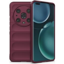 Mobigear Bumpy HONOR Magic 4 Pro TPU souple Coque arrière - Bordeaux