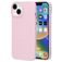 Mobiparts Slim Line iPhone 15 MagSafe Plastique rigide Coque arrière - Blush Pink