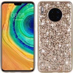 Mobigear Glitter Coque Huawei Mate 30 Coque arrière Rigide - Or