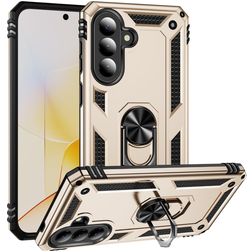 Mobigear Armor ring Coque Samsung Galaxy A57 Coque arrière Rigide Anti-Chocs avec Anneau-Support - Or
