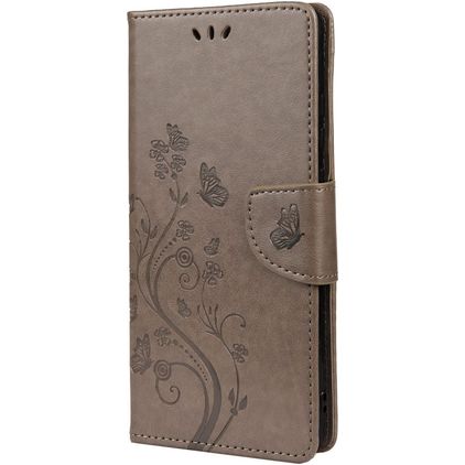 Mobigear Flowers Housse Samsung Galaxy A53 Etui Porte-Monnaie - Gris