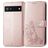 Mobigear Clover Housse Google Pixel 6a Etui Porte-Monnaie - Rose doré