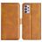 Mobigear Slim Magnet Housse Samsung Galaxy A53 Etui Porte-Monnaie - Cognac
