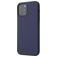 Mobigear Rubber Touch Coque iPhone 12 Coque arrière en Silicone - Dark Blue