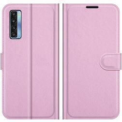 Mobigear Classic Housse TCL 20 5G Etui Porte-Monnaie - Rose