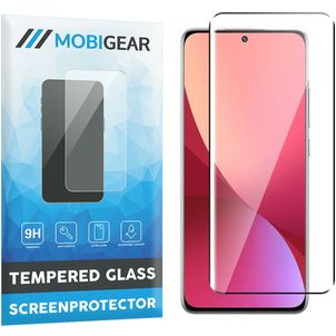 Mobigear Premium Xiaomi 12 Verre trempé Protection d'écran - Compatible Coque - Noir