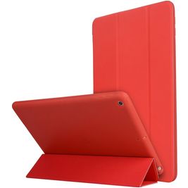 Mobigear Tri-Fold Gel Coque iPad 9 (2021) Etui en TPU,Similicuir - Rouge