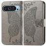 Mobigear Butterfly Google Pixel 10 Pro XL Étui Portefeuille - Gris