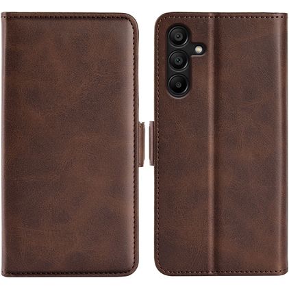 Mobigear Slim Magnet Samsung Galaxy M15 Étui Portefeuille - Marron