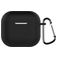 Mobigear Colors Coque Apple AirPods 4 Coque en Silicone Souple - Noir