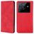 Mobigear Retro Slim Housse Vivo X80 Pro Etui Porte-Monnaie - Rouge