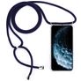 Mobigear Lanyard iPhone 11 Pro Max Coque avec cordon en TPU Souple - Transparent / Bleu
