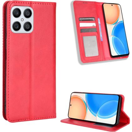 Mobigear Sensation Housse HONOR X8 Etui Porte-Monnaie - Rouge
